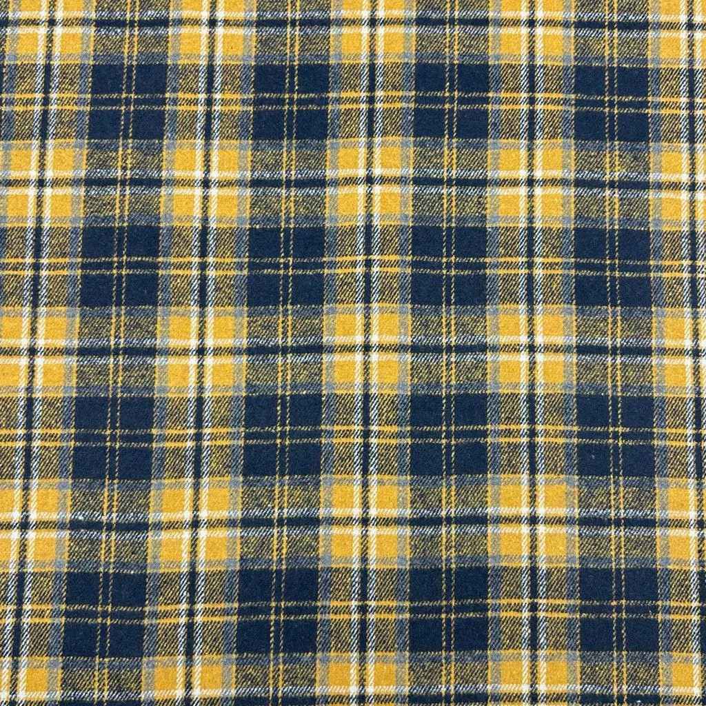 Tartan Check Wool Blend Fabric