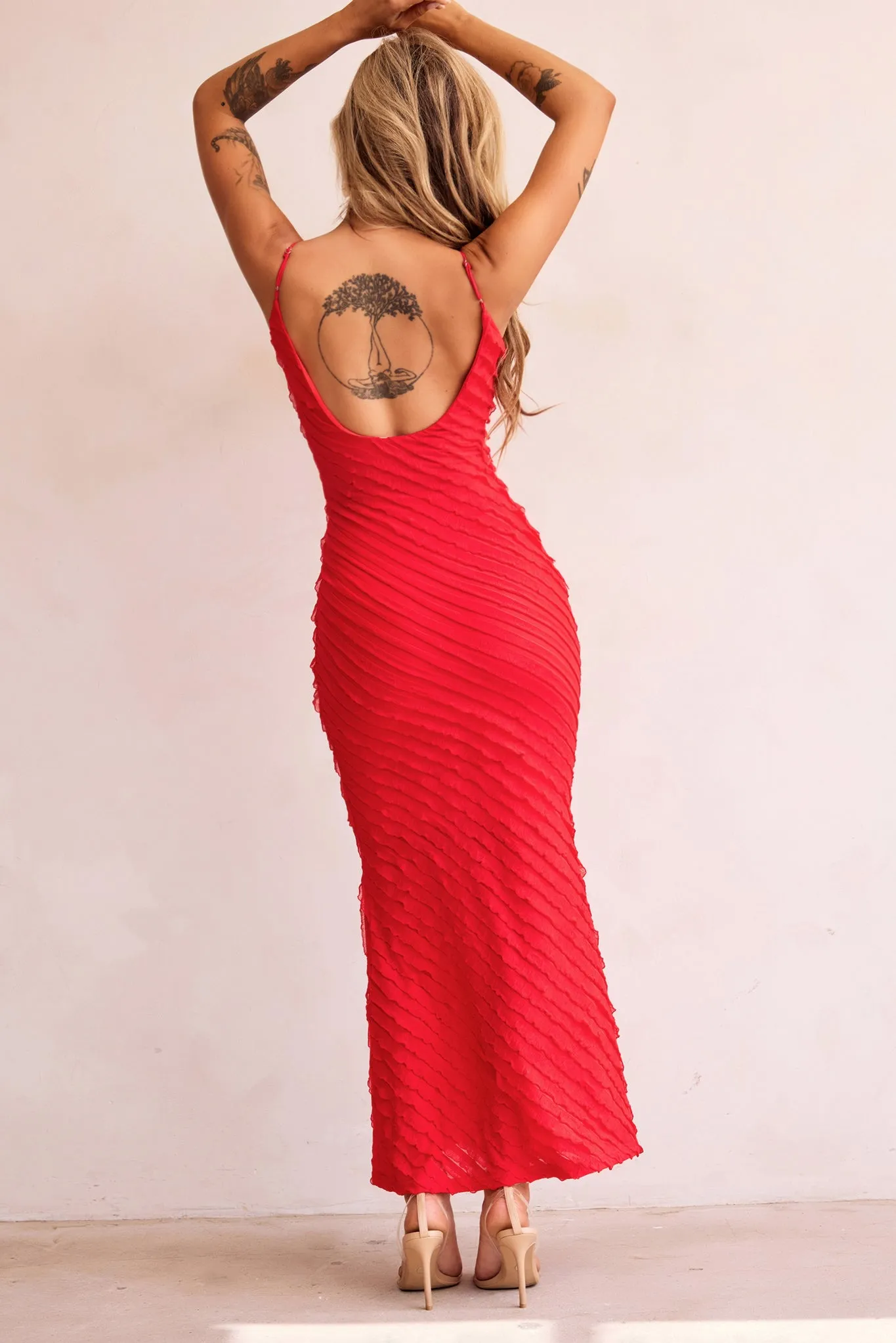 Thelma Maxi Dress - Red