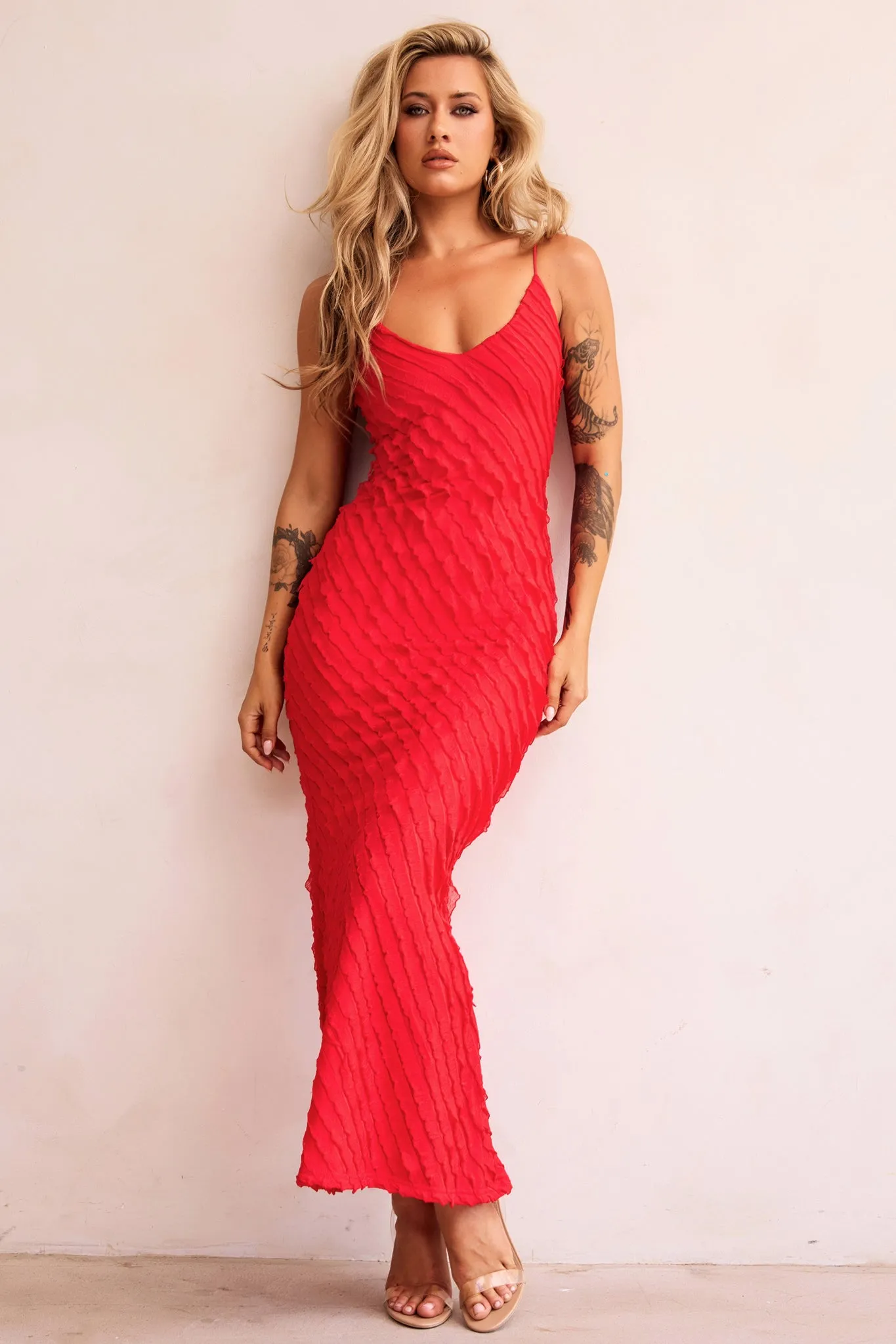 Thelma Maxi Dress - Red