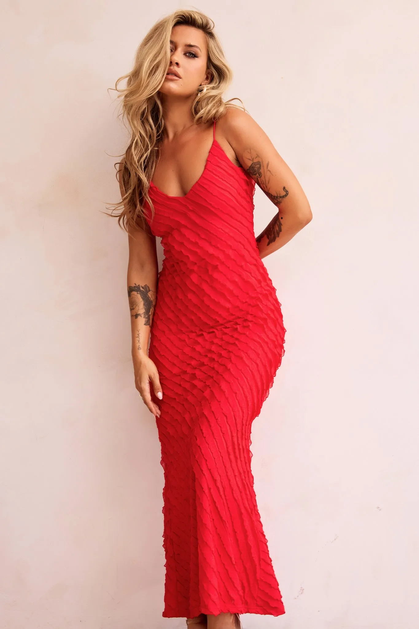 Thelma Maxi Dress - Red