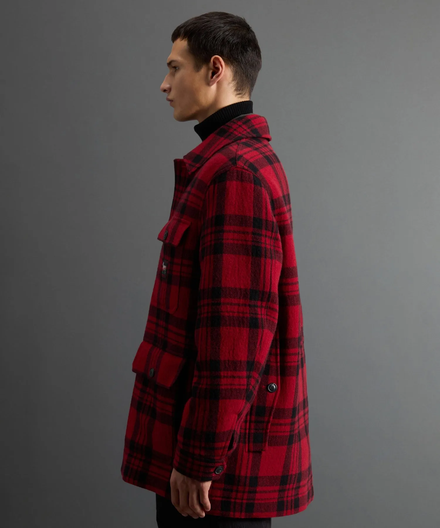 Todd Snyder x Woolrich Plaid Hooded Cruiser Jacket