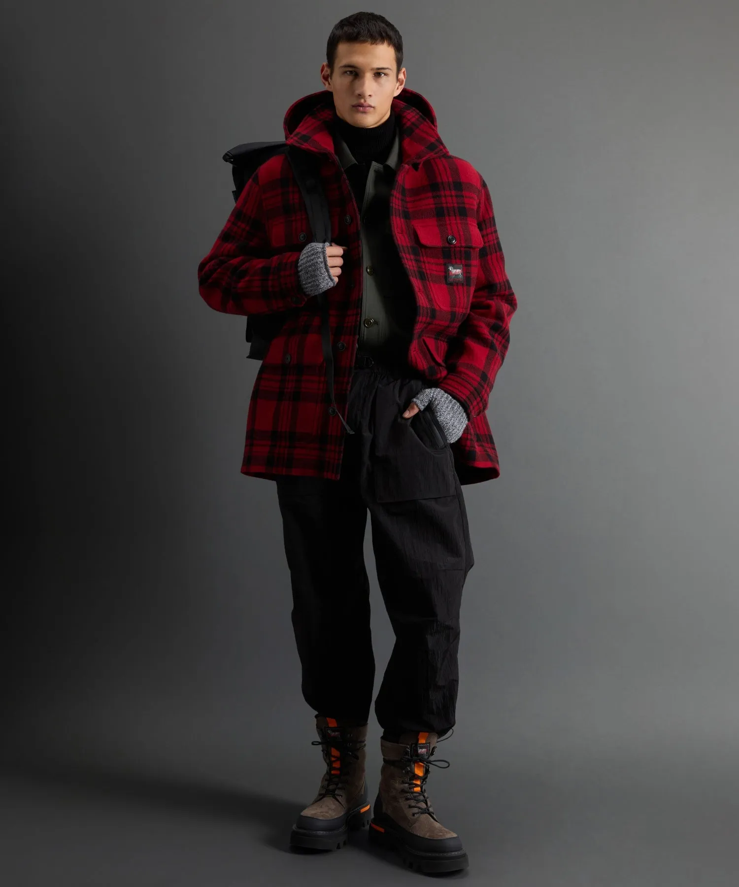 Todd Snyder x Woolrich Plaid Hooded Cruiser Jacket