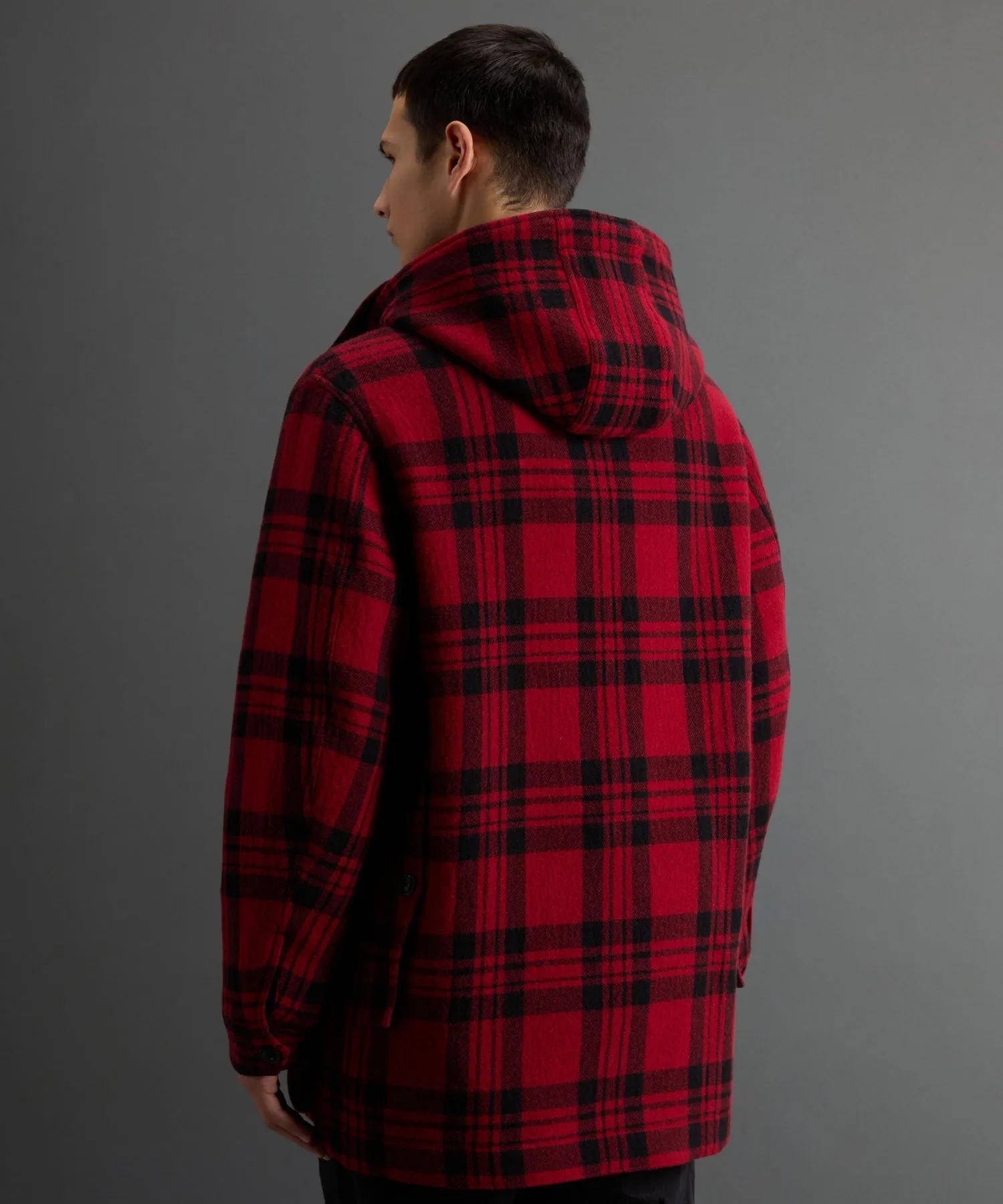 Todd Snyder x Woolrich Plaid Hooded Cruiser Jacket