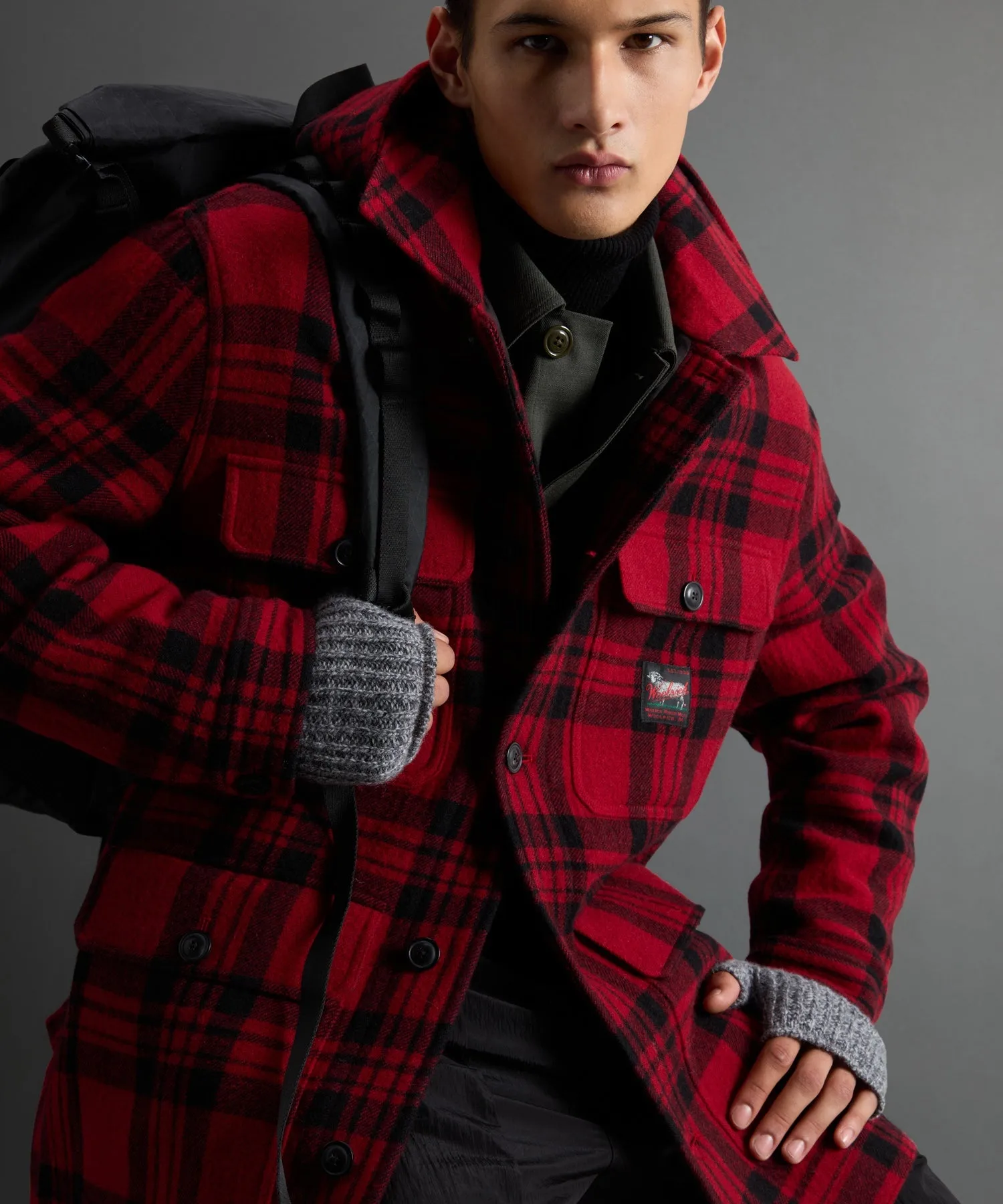 Todd Snyder x Woolrich Plaid Hooded Cruiser Jacket