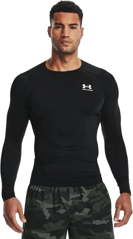 Under Armour Men's Ua Hg Armour Comp Ls Long-Sleeve Sports Top, Breathable Long-Sleeved Top for Men (Pack of 1)