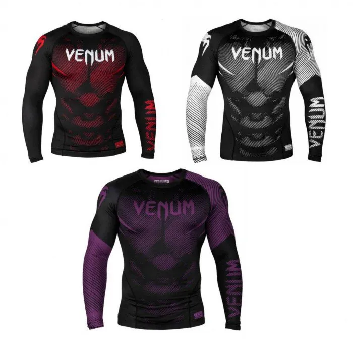 VENUM-03595 NOGI 2.0 MMA Muay Thai Boxing Rashguard Compression T-shirt - LONG SLEEVES XS-XXL 3 Colours