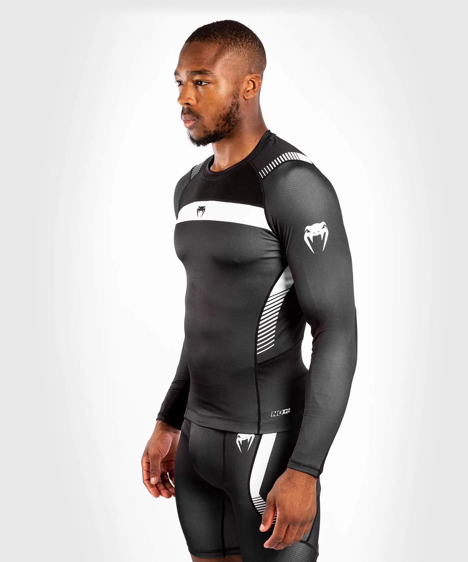 Venum NoGi 3.0 Rashguard - Long Sleeves - Black/White