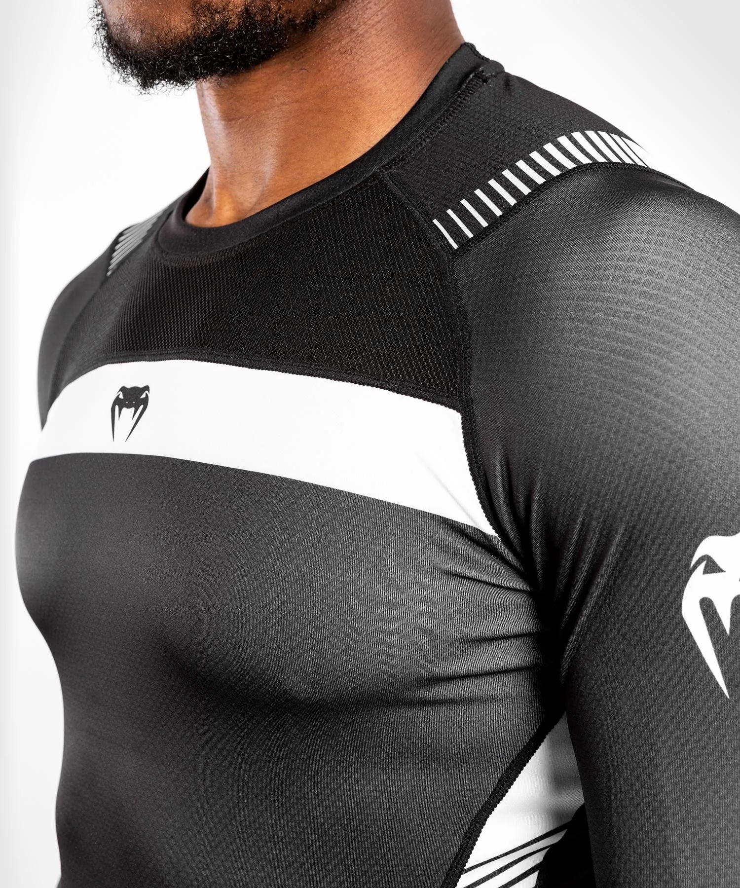 Venum NoGi 3.0 Rashguard - Long Sleeves - Black/White