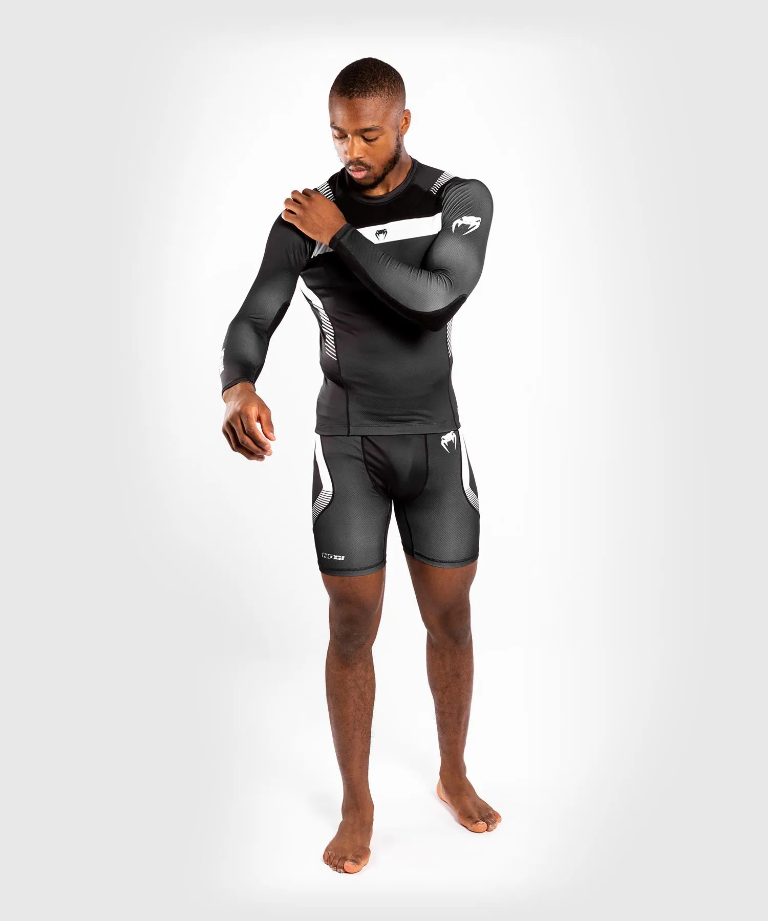 Venum NoGi 3.0 Rashguard - Long Sleeves - Black/White