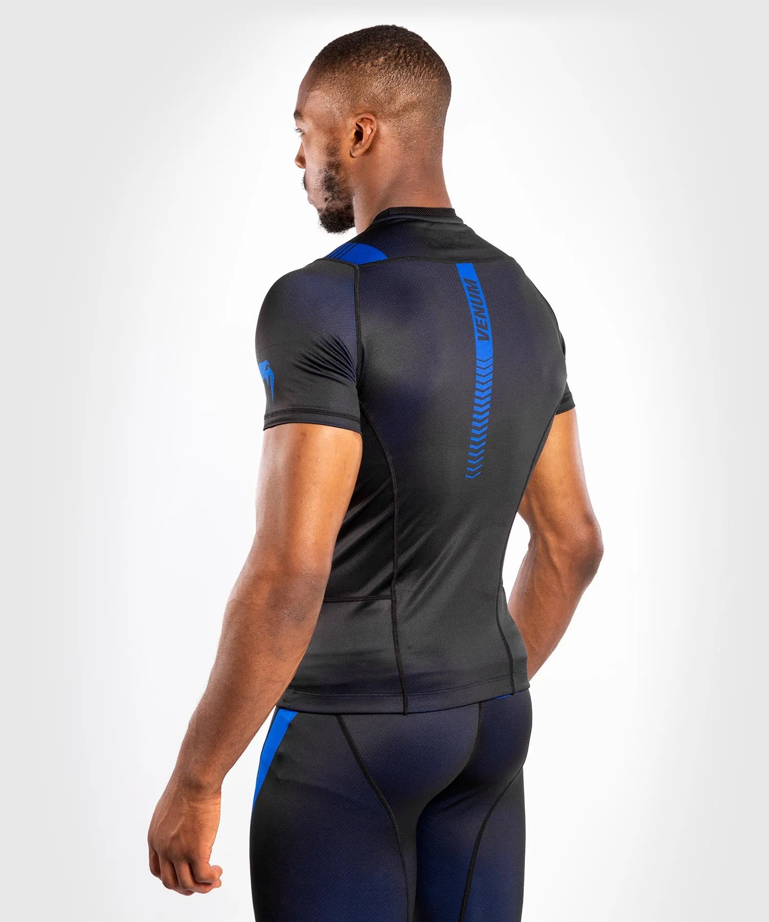 Venum NoGi 3.0 Rashguard - Short Sleeves - Black/Blue