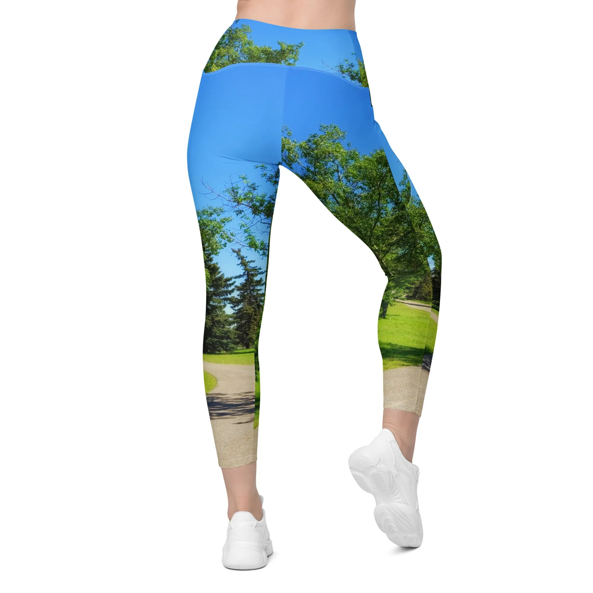 Women's Leggings with Pockets - Calgary in the Summer